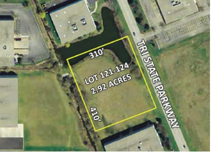 Land Site – 2.92 Acres — Lots 121-124, Grand Tri State Business Park, Gurnee, IL