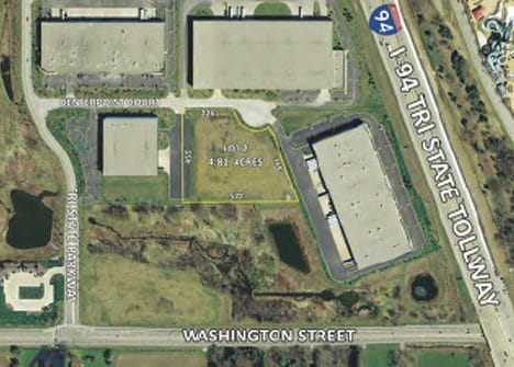 Land Site (Industrial and Office) – 4.81 Acres, CenterPoint Business Center, Lot 2, CenterPoint Ct., Gurnee, IL