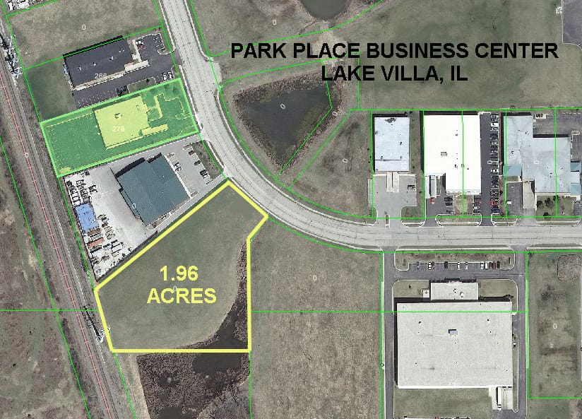 Industrial Land Site – 1.96 Acres, Park Place Business Center, Lot 7, Park Avenue, Lake Villa, IL