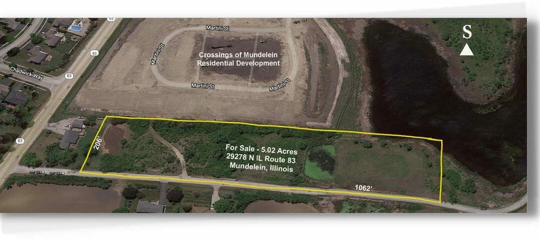 Land Site – 5.02 Acres, 29278 N IL Route 83, Mundelein, IL